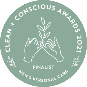 Clean Conscious awards 2021 finalist - men's personal care